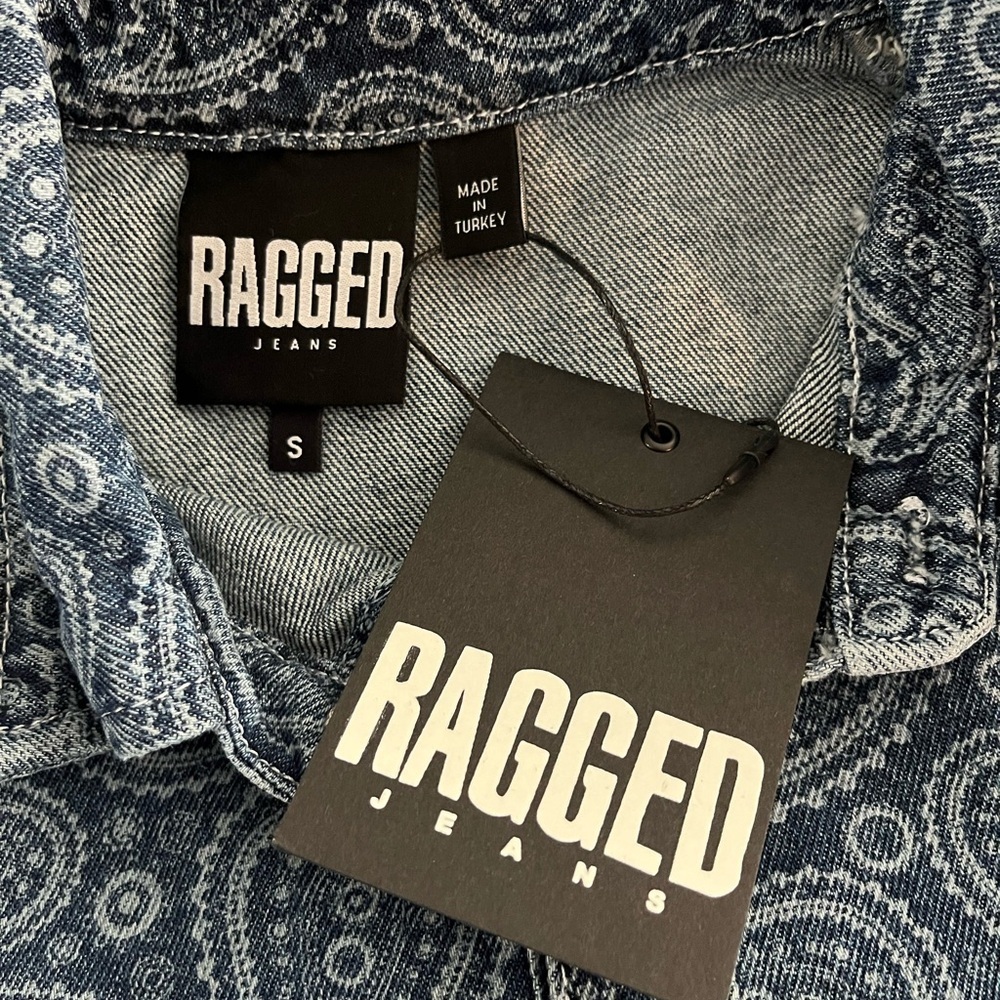 NWT The Ragged Priest Ragged Jeans Paisley Denim Jacket - Picture 9 of 11